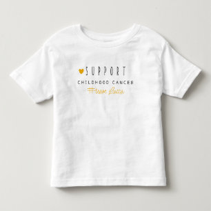 cancer infantil. Nome personalizado. Camiseta para