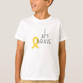 cancer infantil. Sou corajoso. Camiseta Infantil