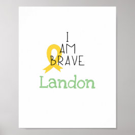 cancer infantil. Sou corajoso.Impressões e Posters