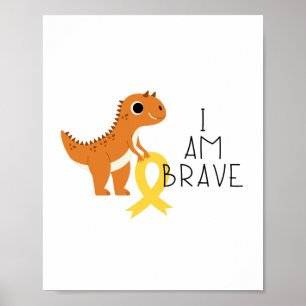 cancer infantil. Sou corajoso. POSTER e IMPRESSÕES
