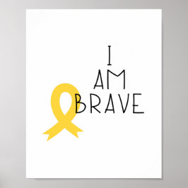 cancer infantil. Sou corajoso. POSTER e IMPRESSÕES