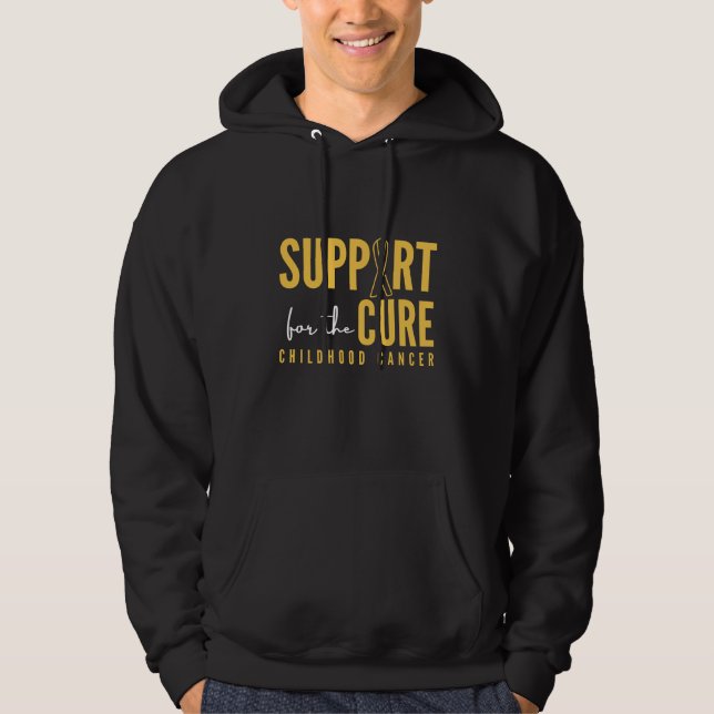 cancer infantil. suporte.cura. Moletom com Capuz (Frente)