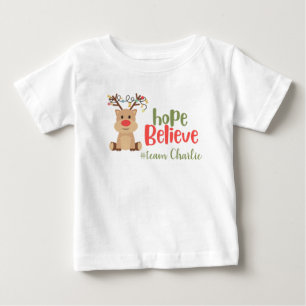 cancer infantil. T-Shirt De Bebê De Natal Personal