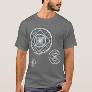 Cancer Mandala Camisa Escura Masculina