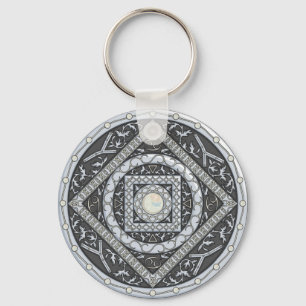 Cancer Mandala Chaveiro