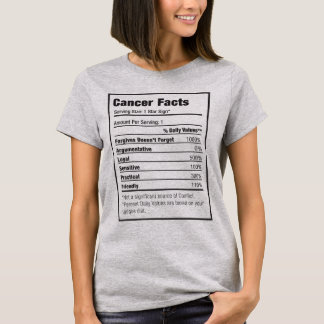 Cancer Nutrição Fato Zodiac T-Shirt