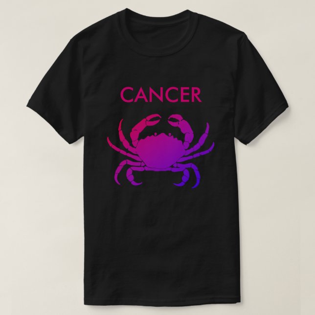 Cancer o t-shirt do caranguejo (Frente do Design)