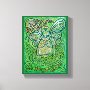 Cancer Poem Angel Art Canvas