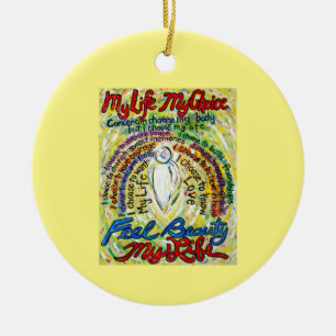 Cancer Poem White Angel Art Ornamentos Personaliza