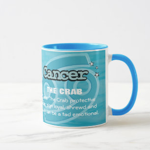 Cancer Sinal de água do caranguejo caneca astrol