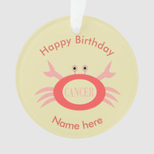 Cancer - Sinal de Estrela - Caranguejo - Ornamento