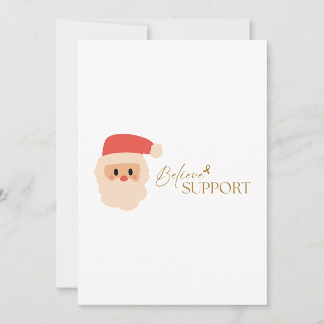 cancer. suporte. Convite de Natal (Frente)
