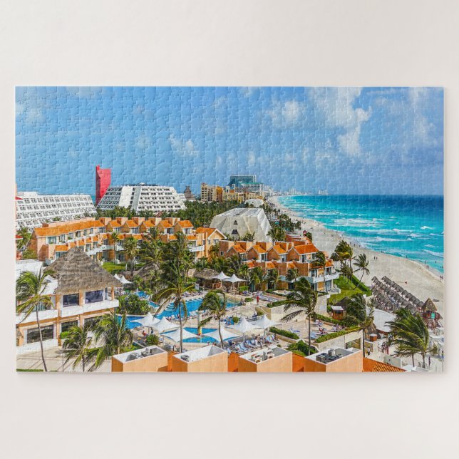 Cancun México. Quebra-cabeça de serra (Horizontal)