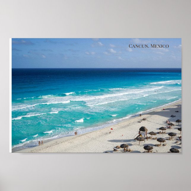 Cancun, Poster de Praia do México (Frente)