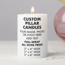 CANDLE PILLAR personalizado de enrolamento de Chei