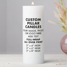 CANDLE PILLAR personalizado de enrolamento de Chei