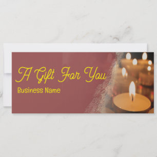 Candles Nome Personalizado da Empresa Cartão de Ce