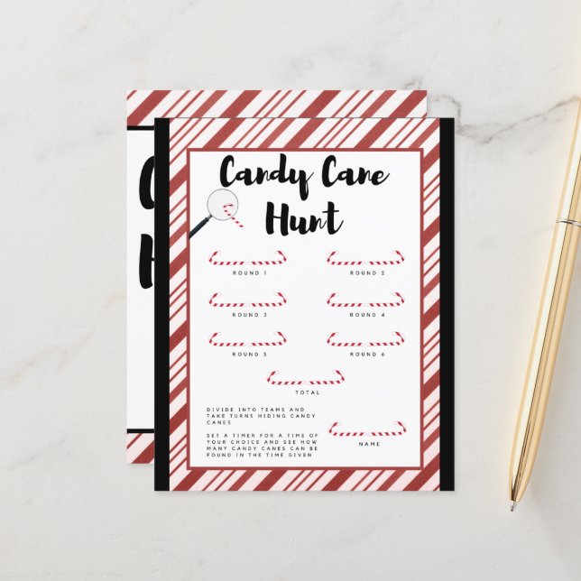 Candy Cane Hunt Game (Frente/Verso In Situ)