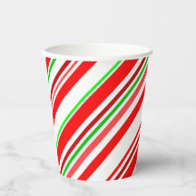 Candy Cane Swirl Strips Natal Vermelho Verde