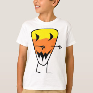 Candy Corn Zombie T-Shirt Halloween Camisetas