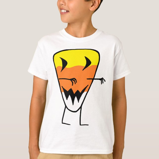 Candy Corn Zombie T-Shirt Halloween Camisetas (Frente)