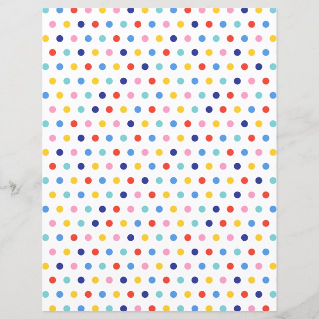 Candy Dot Delight Scrapbook Paper (Frente)
