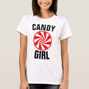 CANDY GIRL Vintage Damas T-Shirts