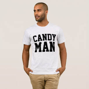 CANDY MAN, T-shirts masculinas engraçadas
