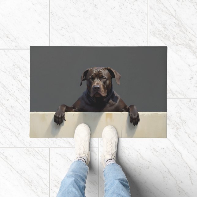 Cane Corso Cachorro Tapete de Porta Arte (Interior)