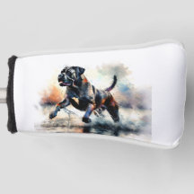 Cane Corso de Cane, com uma aquarela