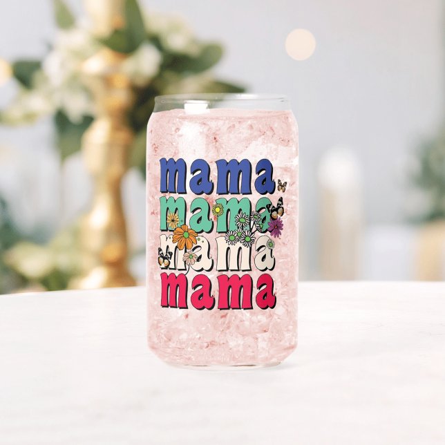 Caneca (Toast in Style  Mother's Day Glass Can  )