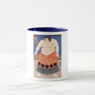 Caneca 力 士, 国 芳 Sumo Wrestler, Kuniyoshi