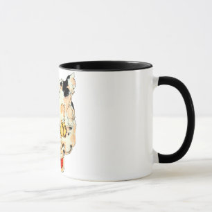 Caneca 猫の顔, cara do gato, Yoshifuji do 芳藤, Ukiy