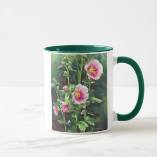 Caneca 0013 Hollyhocks Rosa