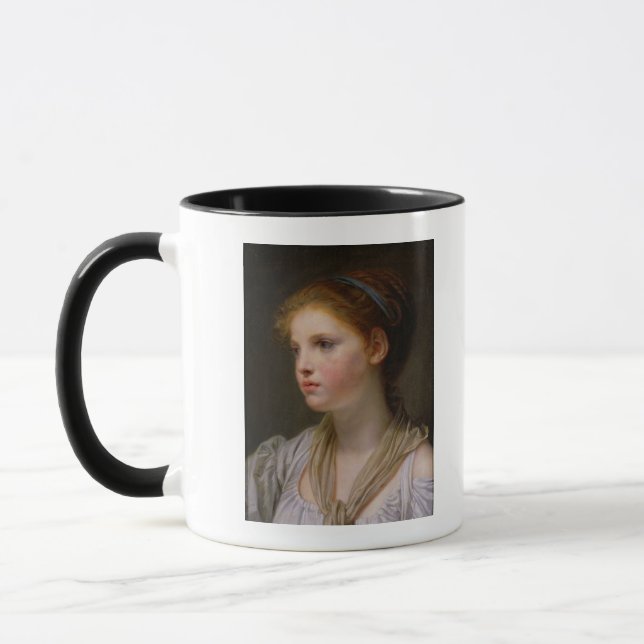 Caneca 0irl com uma fita azul (Esquerda)