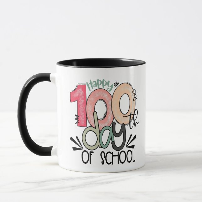 Caneca 100 days of school celebration gift (Esquerda)