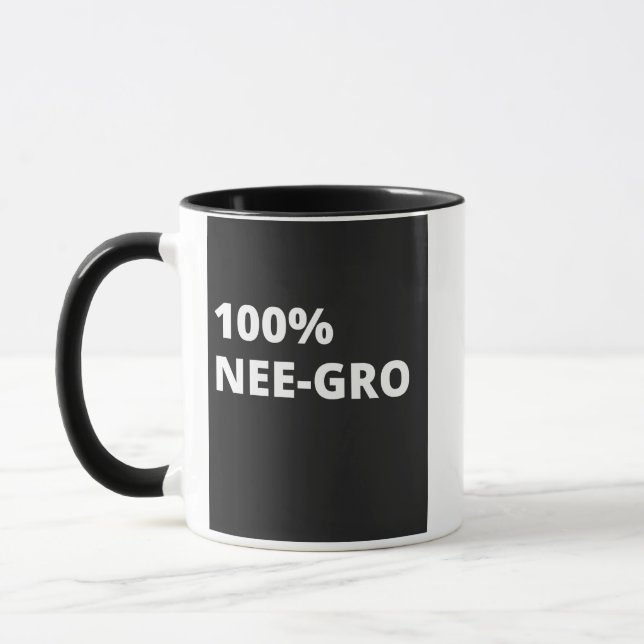 Caneca 100% Nee-Gro com 11oz (Esquerda)