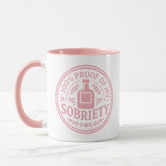 Caneca 100% Proof of My Sobriety - Mug (Esquerda)
