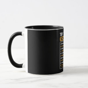 Caneca 10 regras principais de Scorpio, Fatos Escorpiões
