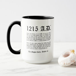 Caneca 1215 A.D.™ A Magna Carta Artigo 61 Combo Mug