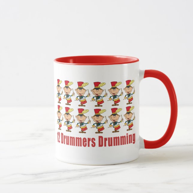 Caneca 12 Drummers Bebendo Mugs (Direita)