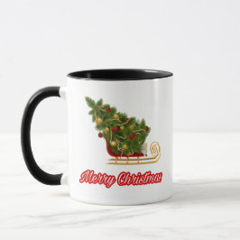 Caneca 12.Ho Ho Papai Noel ri de feliz Natal