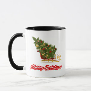 Caneca 12.Ho Ho Papai Noel ri de feliz Natal