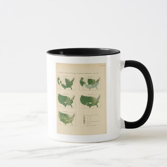 Caneca 133 Aumento do valor do fazenda 1850-1900 (Direita)
