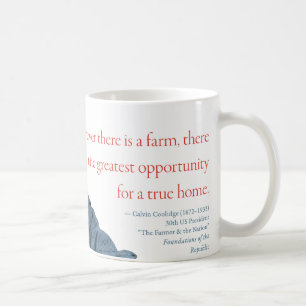 Caneca #13 "fazenda " de Calvin Coolidge