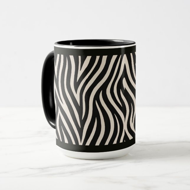 CANECA 15 OZ. CAFÉ MUG - "IMPRESSÃO ZEBRA" (Frente Esquerda)