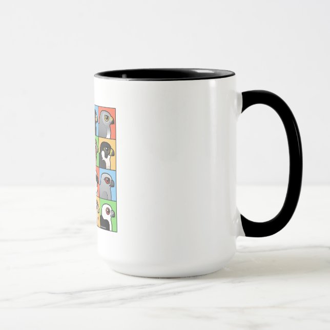 Caneca 16 perfis norte-americanos do raptor (Direita)