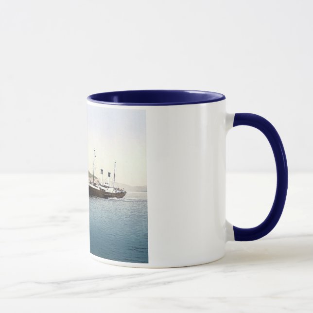 Caneca 1890's do porto de Inglaterra Folkestone do (Direita)