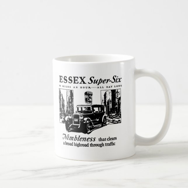 Caneca 1927 Super-Seis do anúncio de Essex auto (Direita)