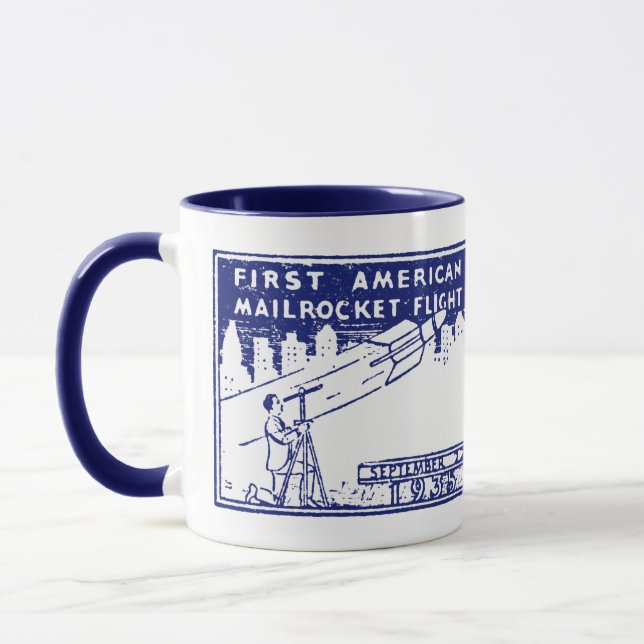 Caneca 1935 American Rocket Mail (Esquerda)